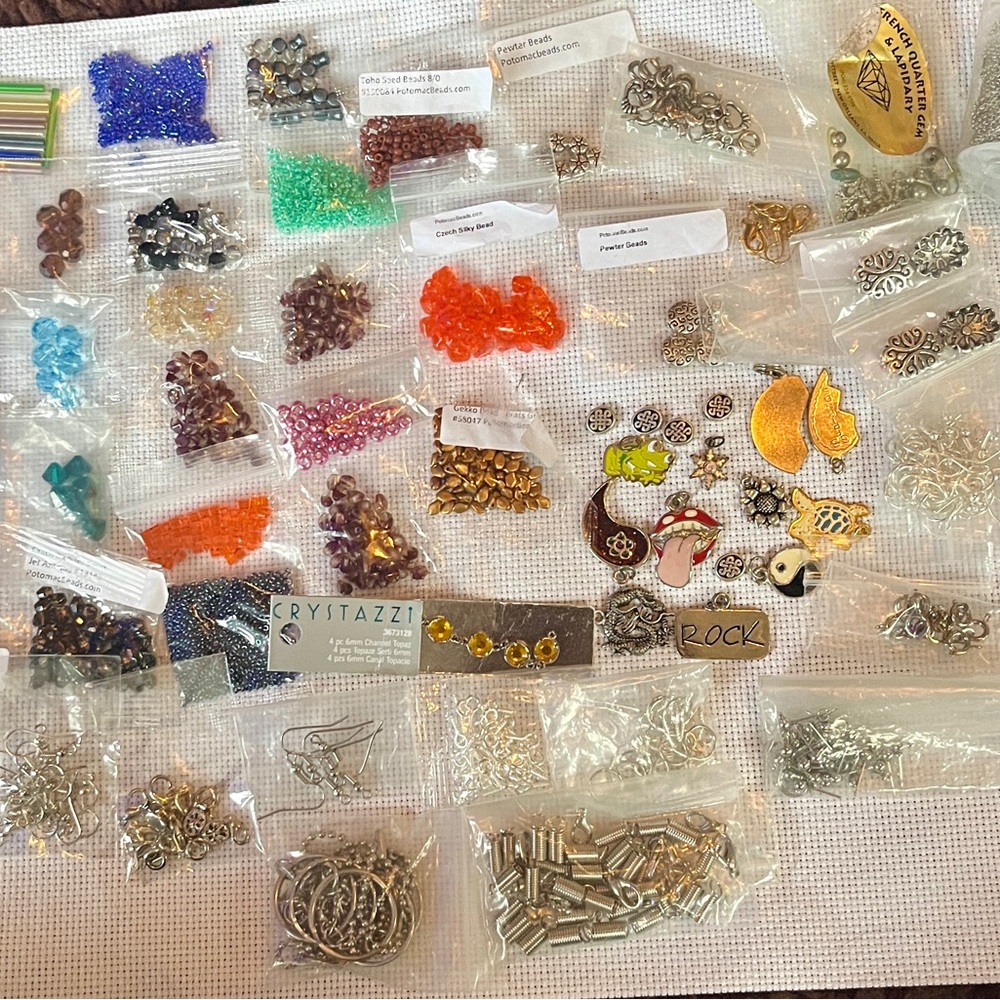 Colorful Beads and Findings